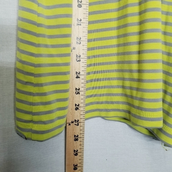 Eddie Bauer Travex‎ Long Tunic Tank Yellow Gray Racerback Zip pocket Size M - Picture 9 of 12